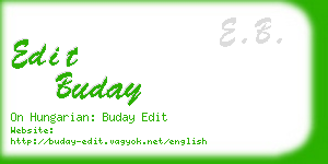 edit buday business card